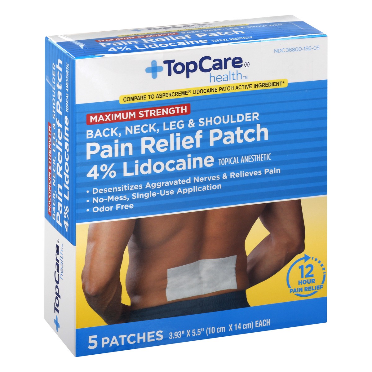 slide 6 of 11, TopCare Health Maximum Strength Pain Relief Patch 5 ea, 5 ct