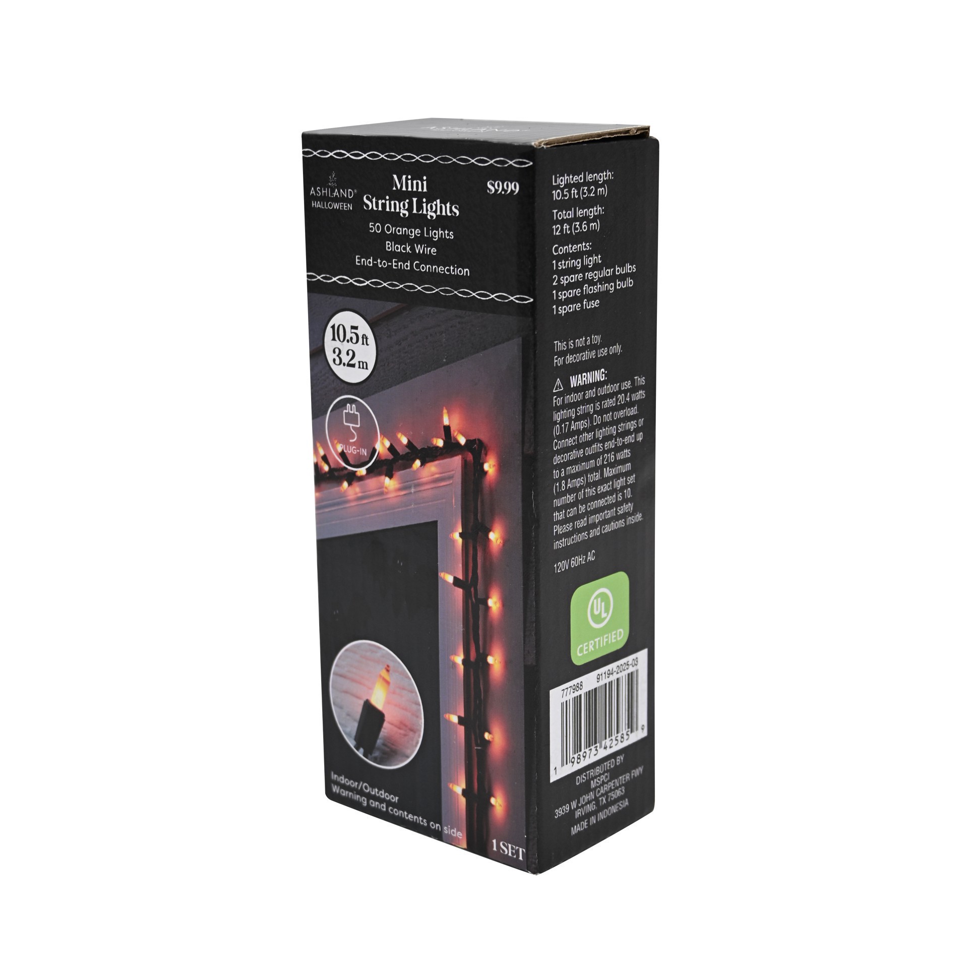 slide 3 of 5, 10.5ft. Mini Orange String Lights By Ashland, 10.5 ft