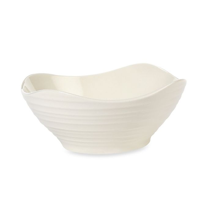 slide 1 of 1, Mikasa Swirl Square Cereal Bowl - White, 1 ct