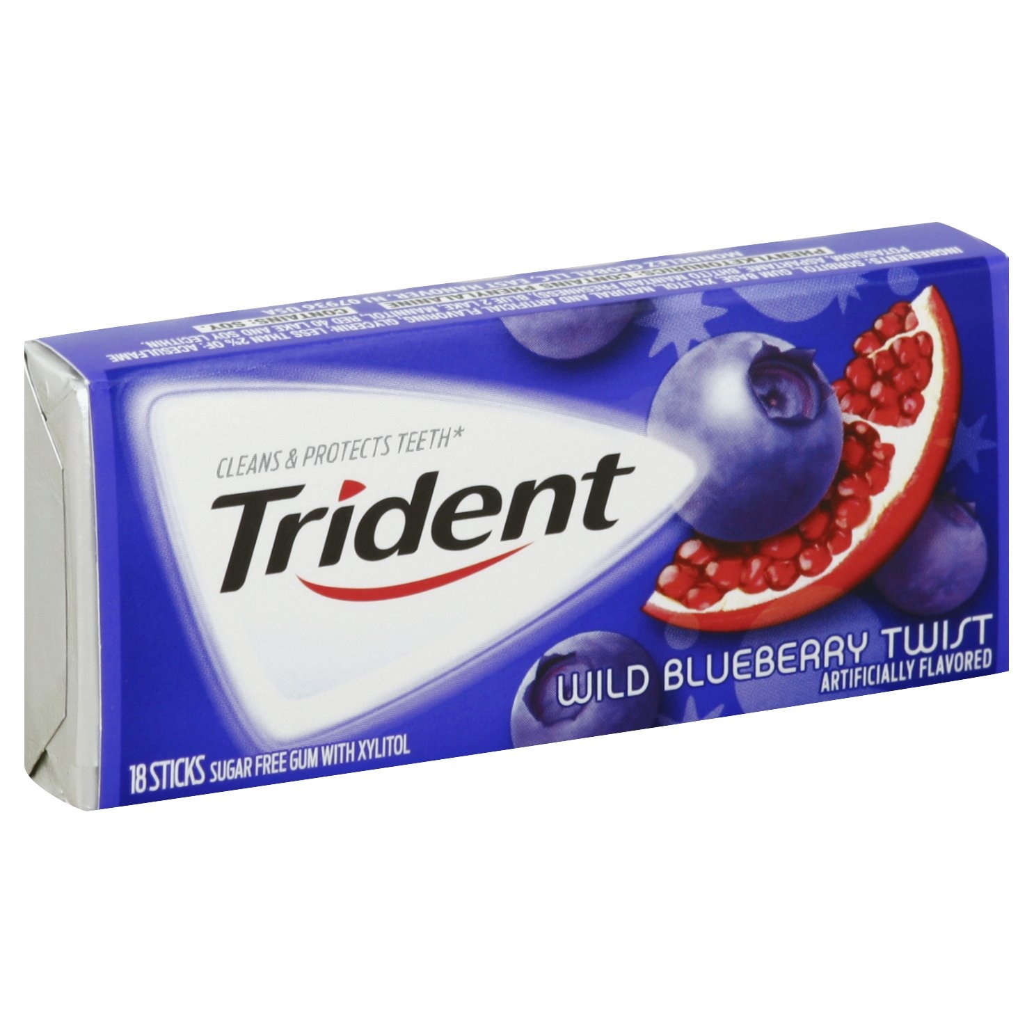 slide 1 of 4, Trident Gum 18 ea, 18 ct