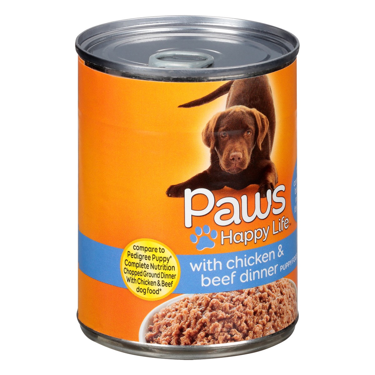 slide 2 of 12, Paws Happy Life Chicken & Beef Dinner Puppy Food 13.2 oz, 13.2 oz