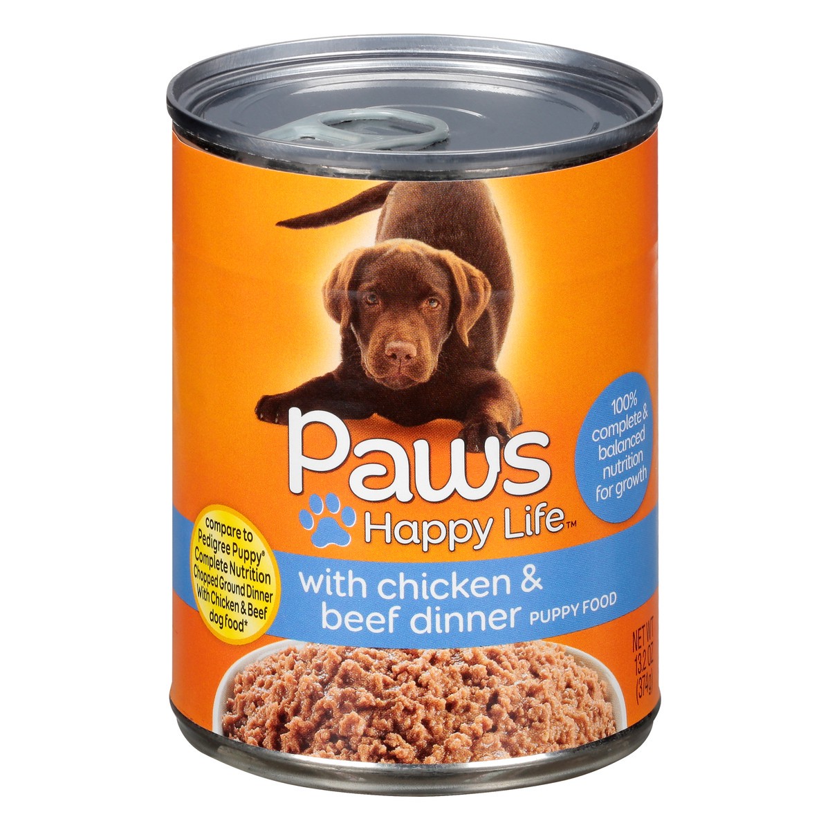 slide 1 of 12, Paws Happy Life Chicken & Beef Dinner Puppy Food 13.2 oz, 13.2 oz