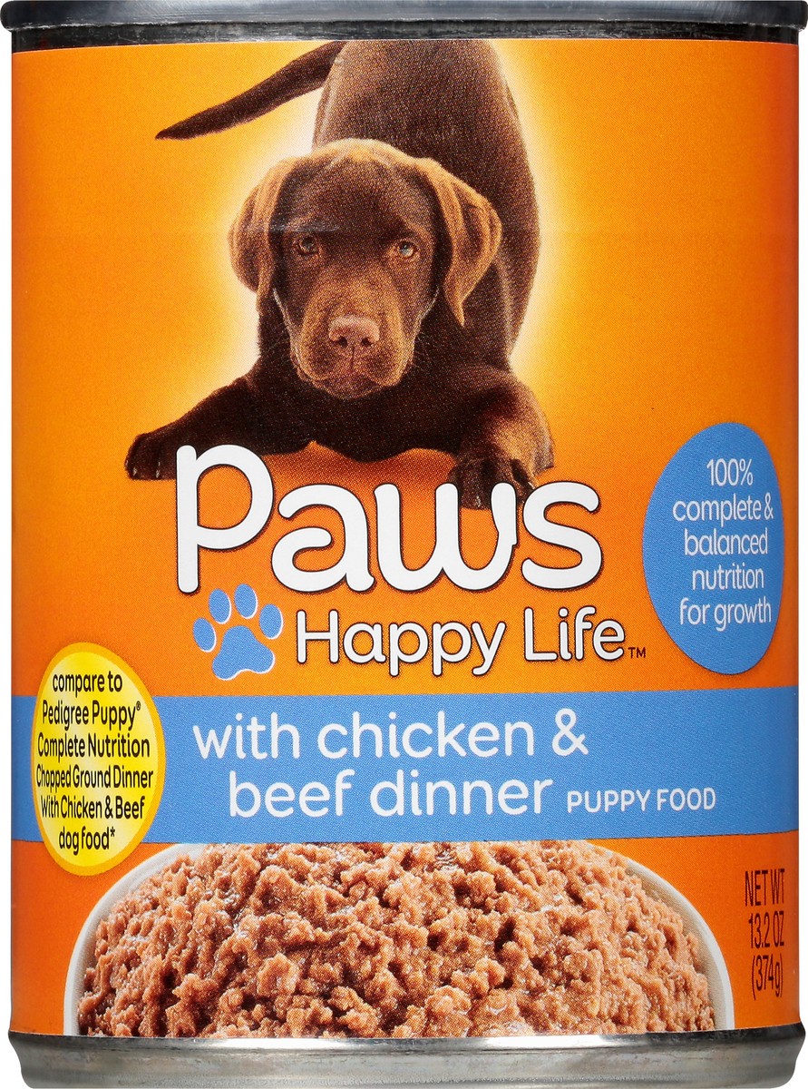 slide 8 of 12, Paws Happy Life Chicken & Beef Dinner Puppy Food 13.2 oz, 13.2 oz