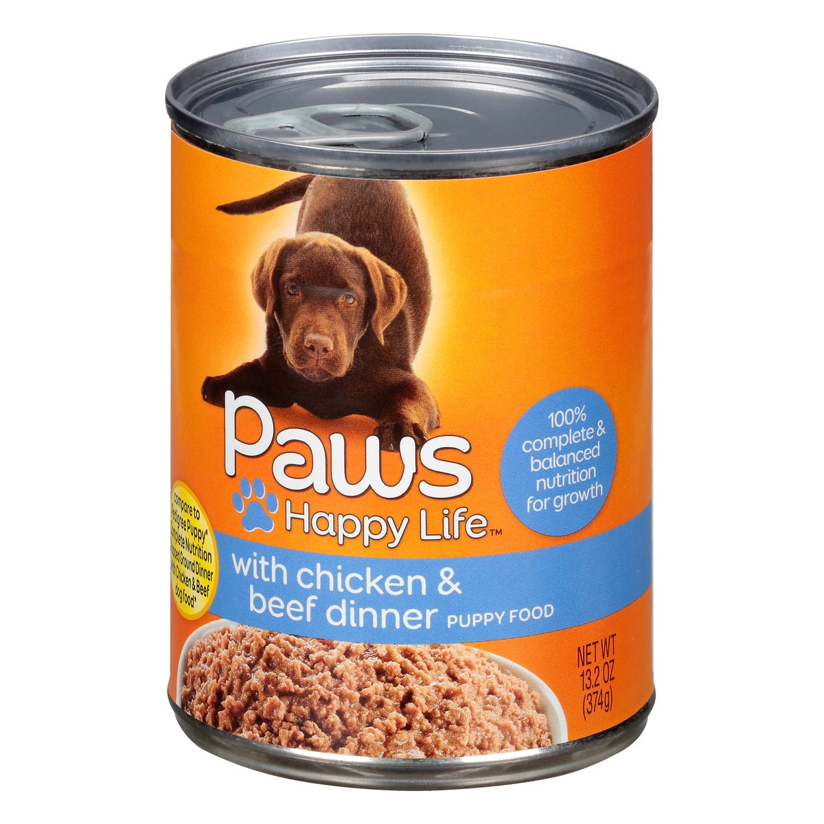 slide 9 of 12, Paws Happy Life Chicken & Beef Dinner Puppy Food 13.2 oz, 13.2 oz