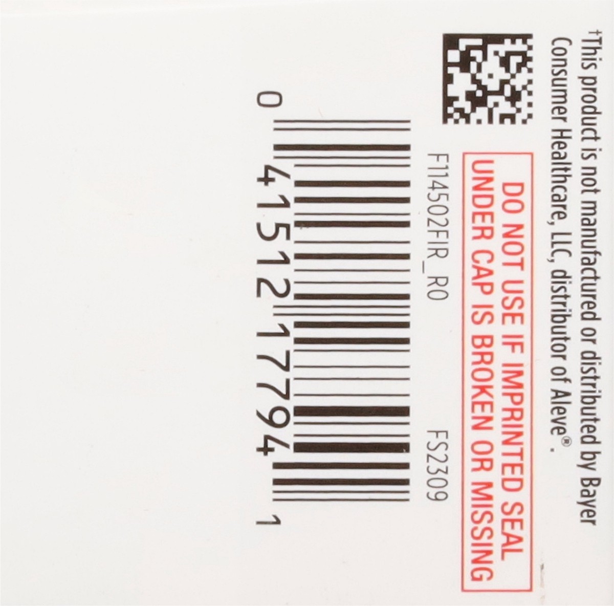 slide 12 of 13, First Street Fs Naproxen Sodium Caplets (Comp Aleve), 50 ct