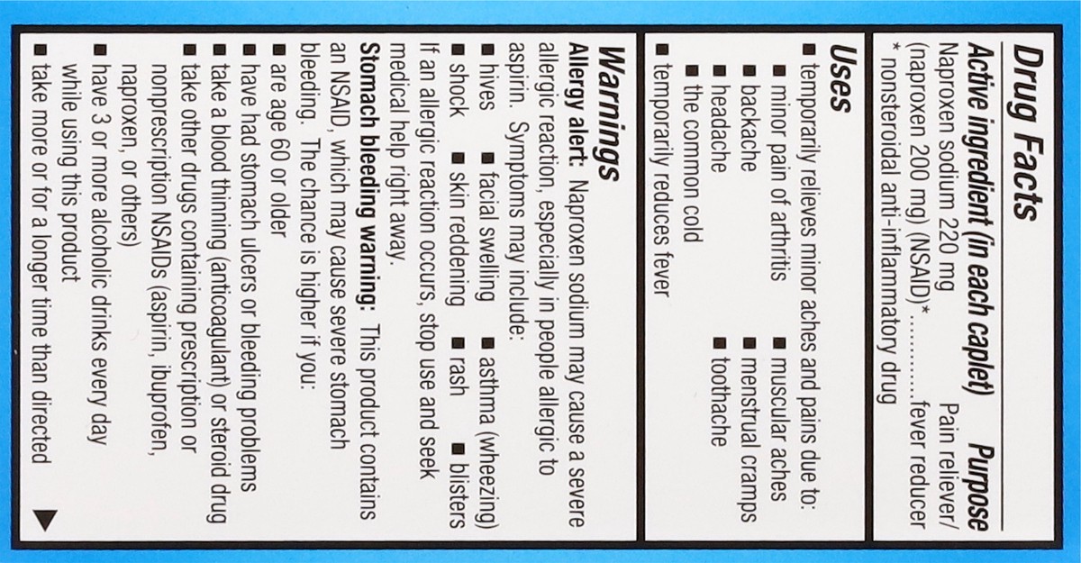 slide 8 of 13, First Street Fs Naproxen Sodium Caplets (Comp Aleve), 50 ct