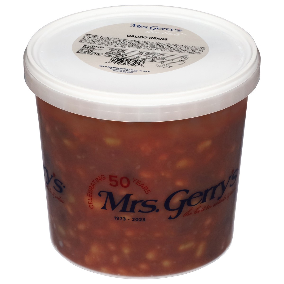 slide 2 of 13, Mrs. Gerry's Calico Beans 5 lb, per lb