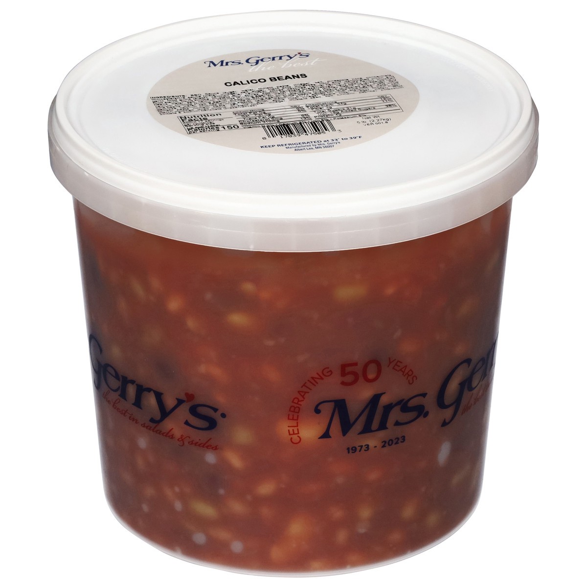 slide 12 of 13, Mrs. Gerry's Calico Beans 5 lb, per lb