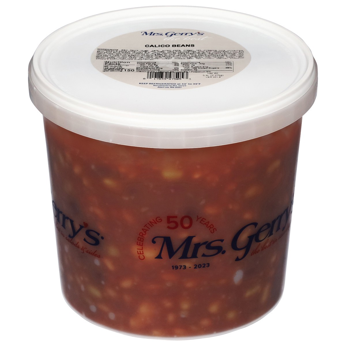 slide 1 of 13, Mrs. Gerry's Calico Beans 5 lb, per lb