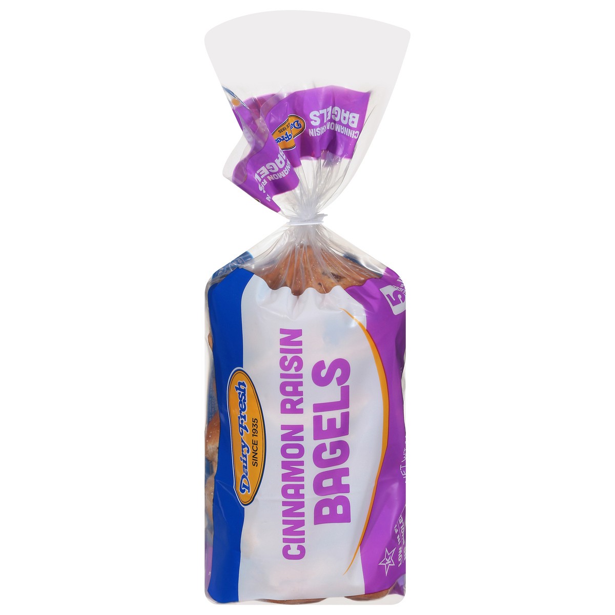 slide 1 of 9, Dairy Fresh Cinnamon Bagels, 14.5 oz