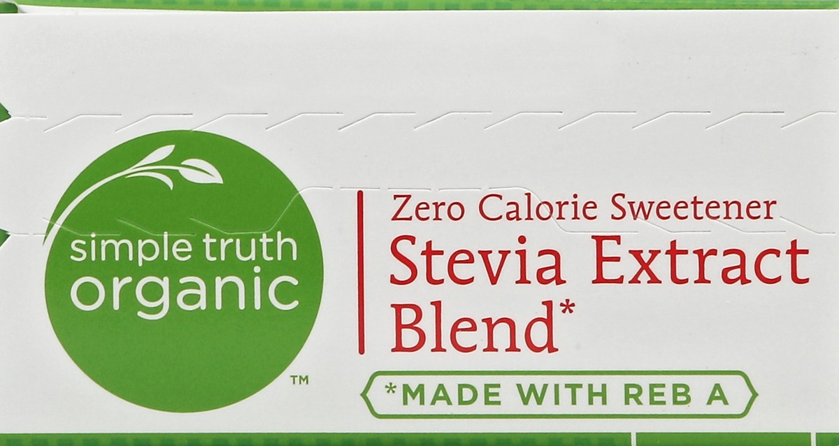 slide 2 of 5, Simple Truth Organic Stevia Extract Blend Zero Calorie Sweetener, 40 ct; 1.41 oz