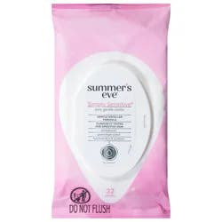 Summer's Eve Daily Simply Sensitive Gentle Cloths 32 ea