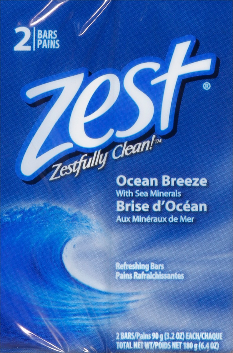 slide 3 of 17, Zest Ocean Breeze Refreshing Bars with Sea Minerals Wrapper 2 Rolls, 2 ct