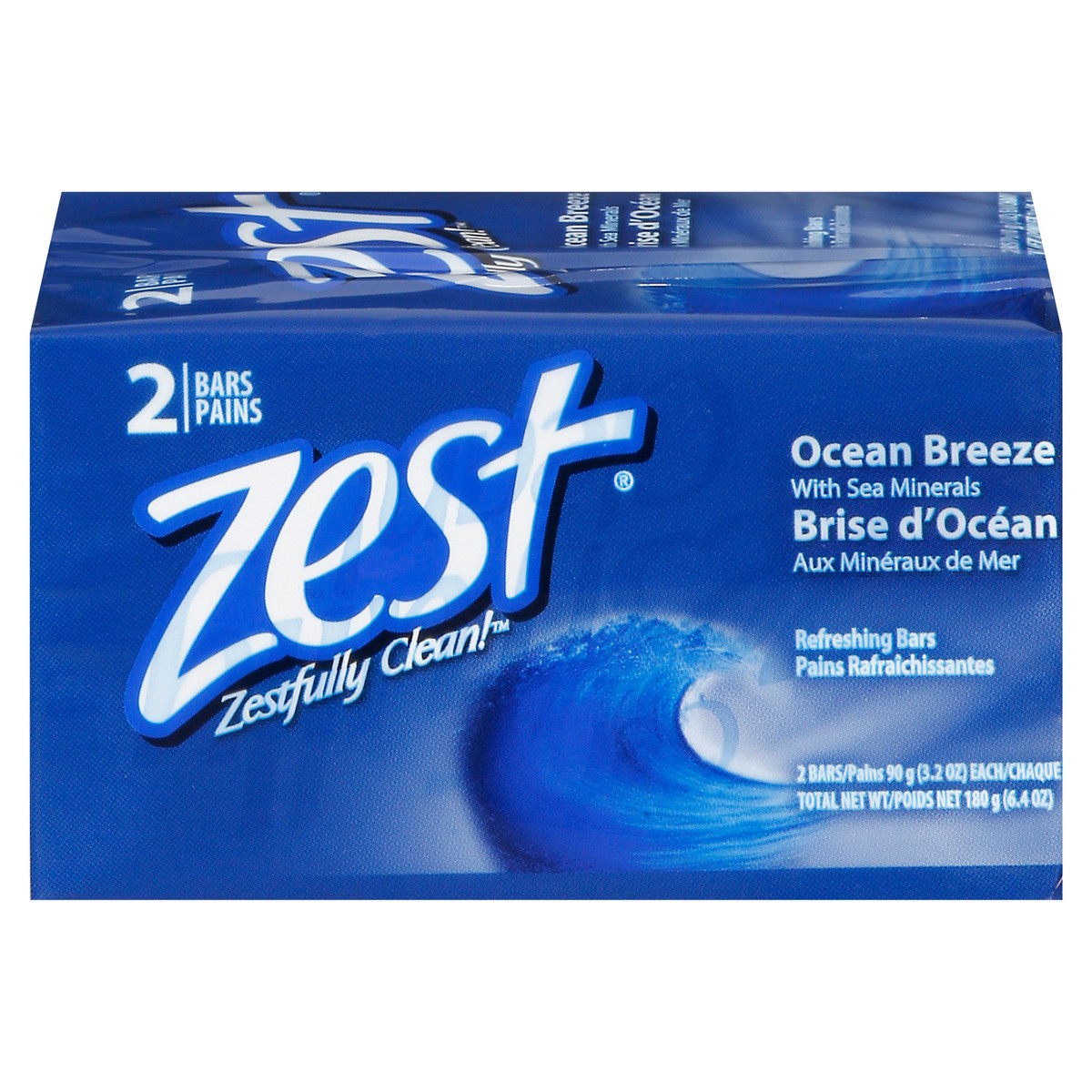 slide 7 of 17, Zest Ocean Breeze Refreshing Bars with Sea Minerals Wrapper 2 Rolls, 2 ct