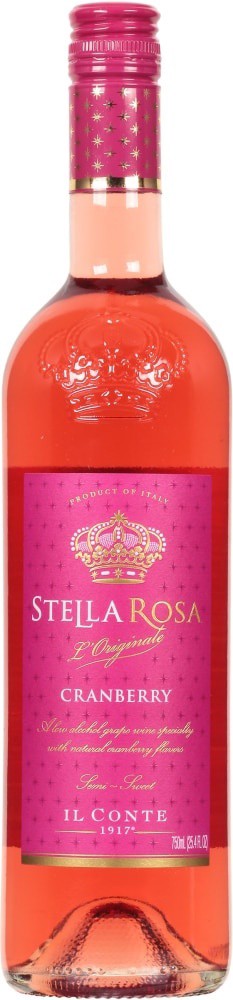 slide 2 of 2, Stella Rosa Cranberry Semi-Sweet Red Wine 750 ml, 750 ml