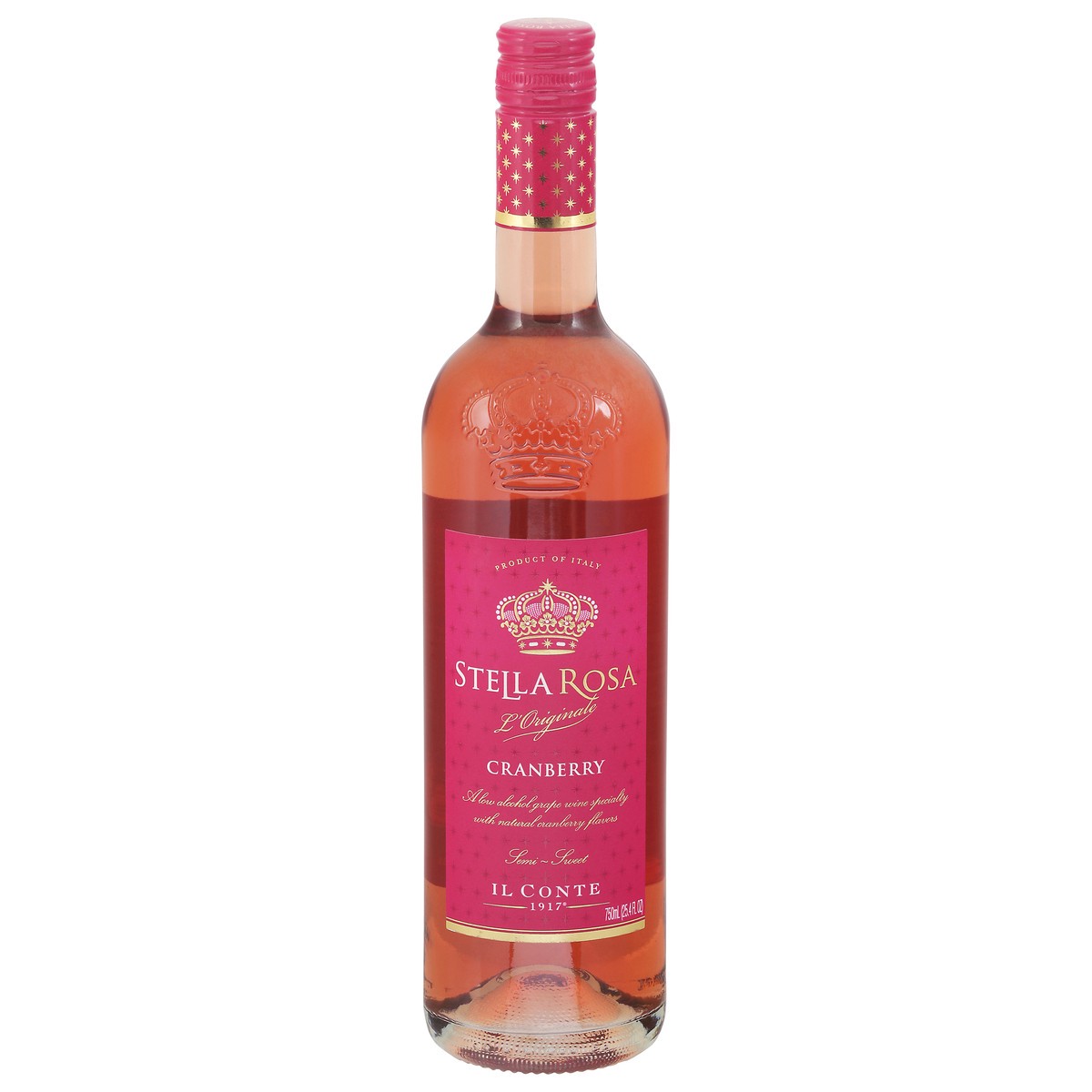 slide 1 of 2, Stella Rosa Semi-Sweet Cranberry 25.4 fl oz, 750 ml