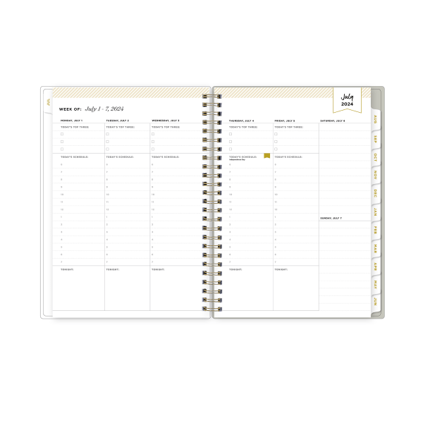 slide 3 of 6, 2024-2025 Day Designer Weekly/Monthly Planning Calendar, 5-7/8"" X 8-5/8"", Chic, July To June, 147770, 1 ct