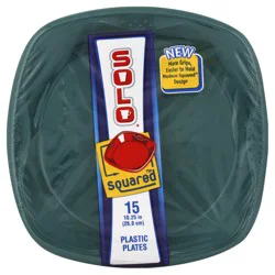 Solo Square Red Plates