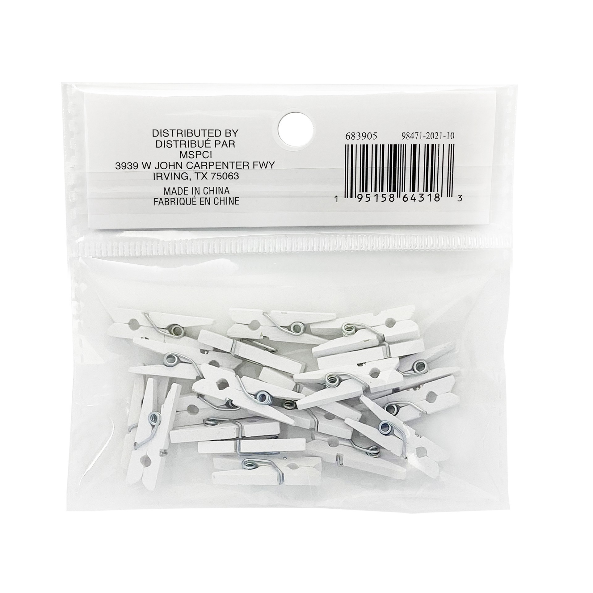 slide 2 of 4, Mini White Clothespins By Recollections, 3mm x 25mm