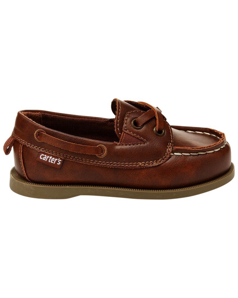 slide 3 of 5, Carter's Carters Toddler Loafer Boat Shoes Brown 4, 1 ct