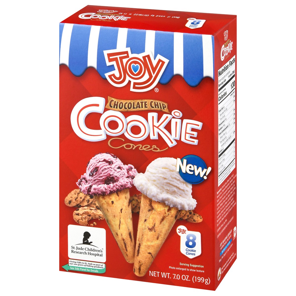 slide 2 of 9, Joy Chocolate Chip Cookie Cones 8 ea Box, 8 ct