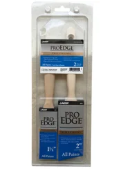 Linzer Pro Edge Polyester Blend Household Paint Brush - 1.5 in & 2 in