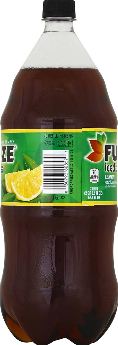 slide 2 of 4, Fuze Fusions Lemon Iced Tea - 2 liter, 2 liter