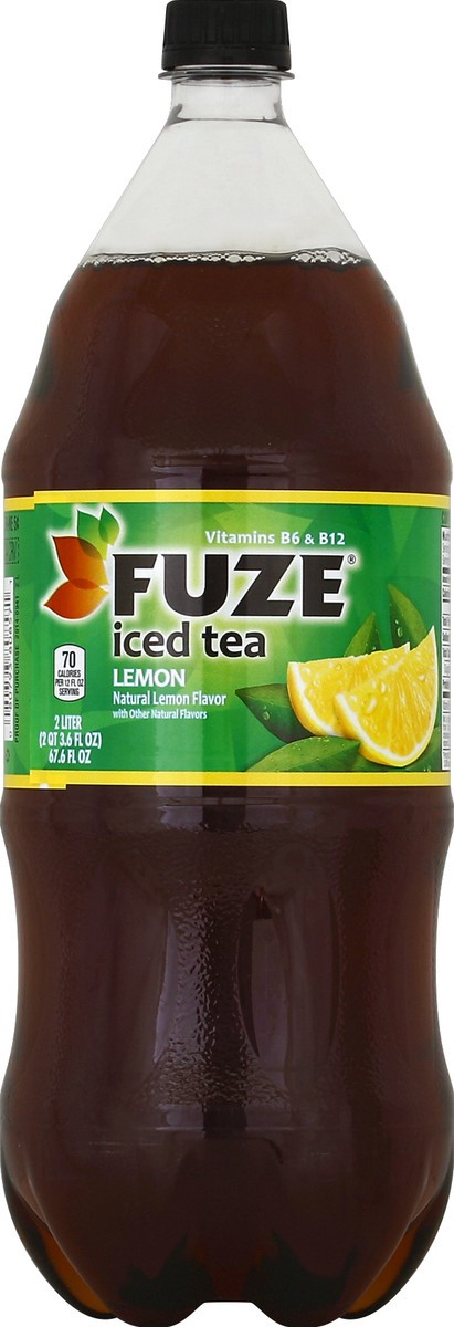 slide 4 of 4, Fuze Fusions Lemon Iced Tea - 2 liter, 2 liter