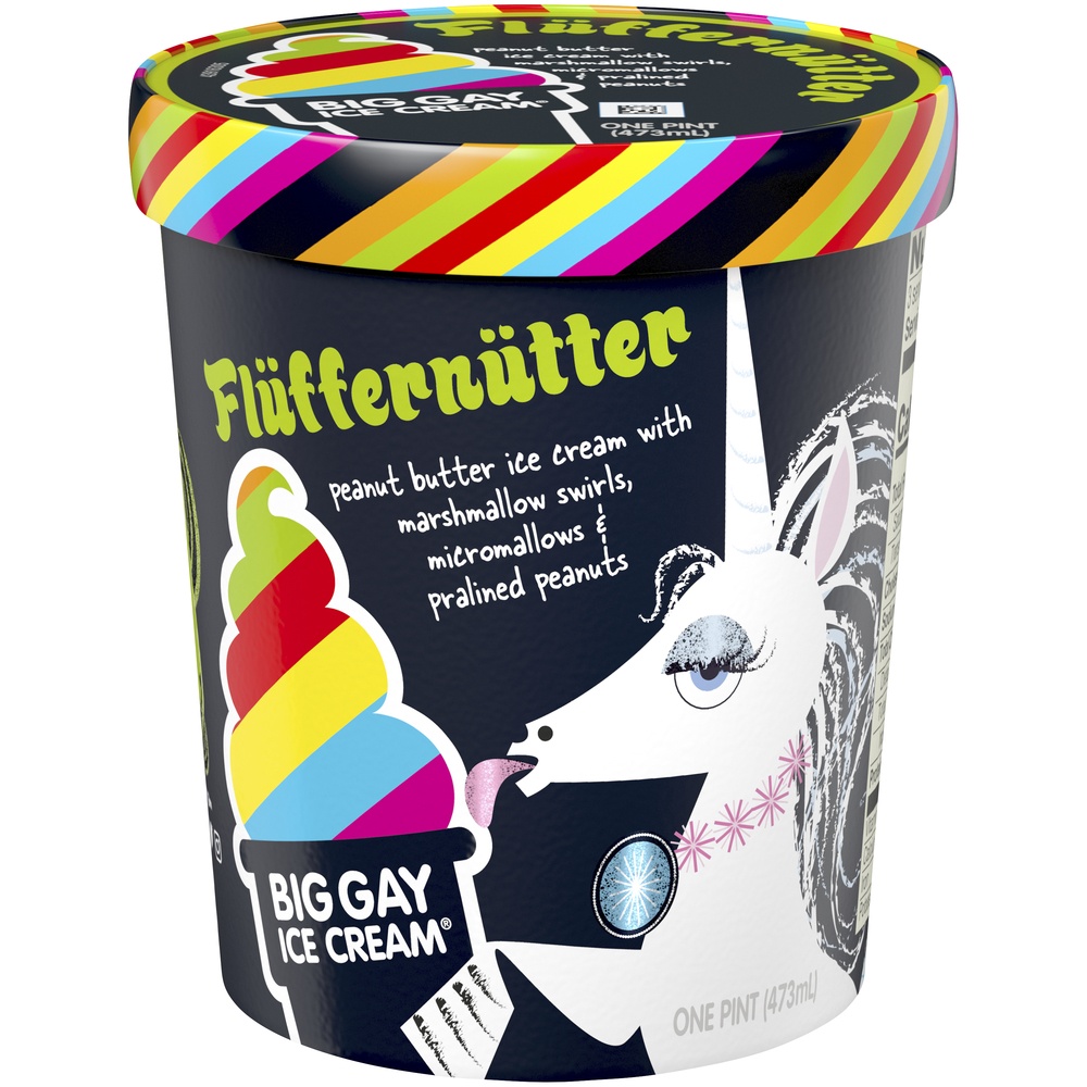 slide 1 of 1, Big Gay Ice Cream Fluffernutter, 16 oz