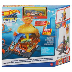 Hot Wheels City Downtown Burger Drive-Thru Play Set - 1 ea