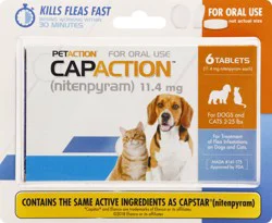 PetAction CapAction Tablets 11.4 mg Nitenpyram 6 ea