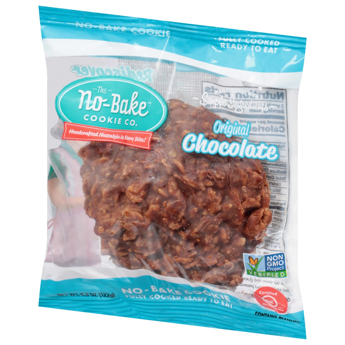 slide 3 of 9, The No-Bake Cookie Co. Original Chocolate Cookie 4.3 oz, 4.3 oz