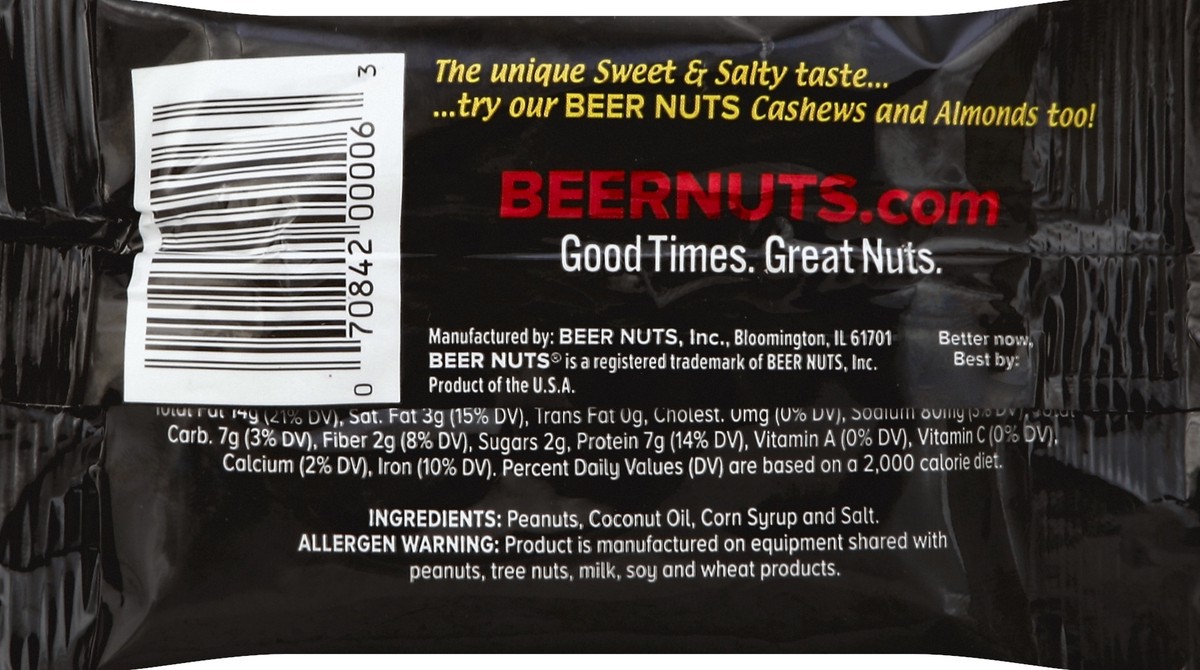 slide 5 of 6, Distributed Consumables 1.25 oz Beer Nut Peanuts Counter Display, 1 ct