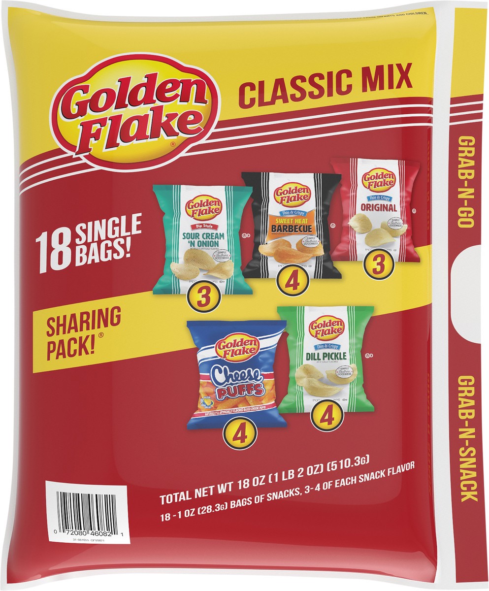 slide 4 of 5, Golden Flake Goldnf 18Ct Classc Mix, 18 oz