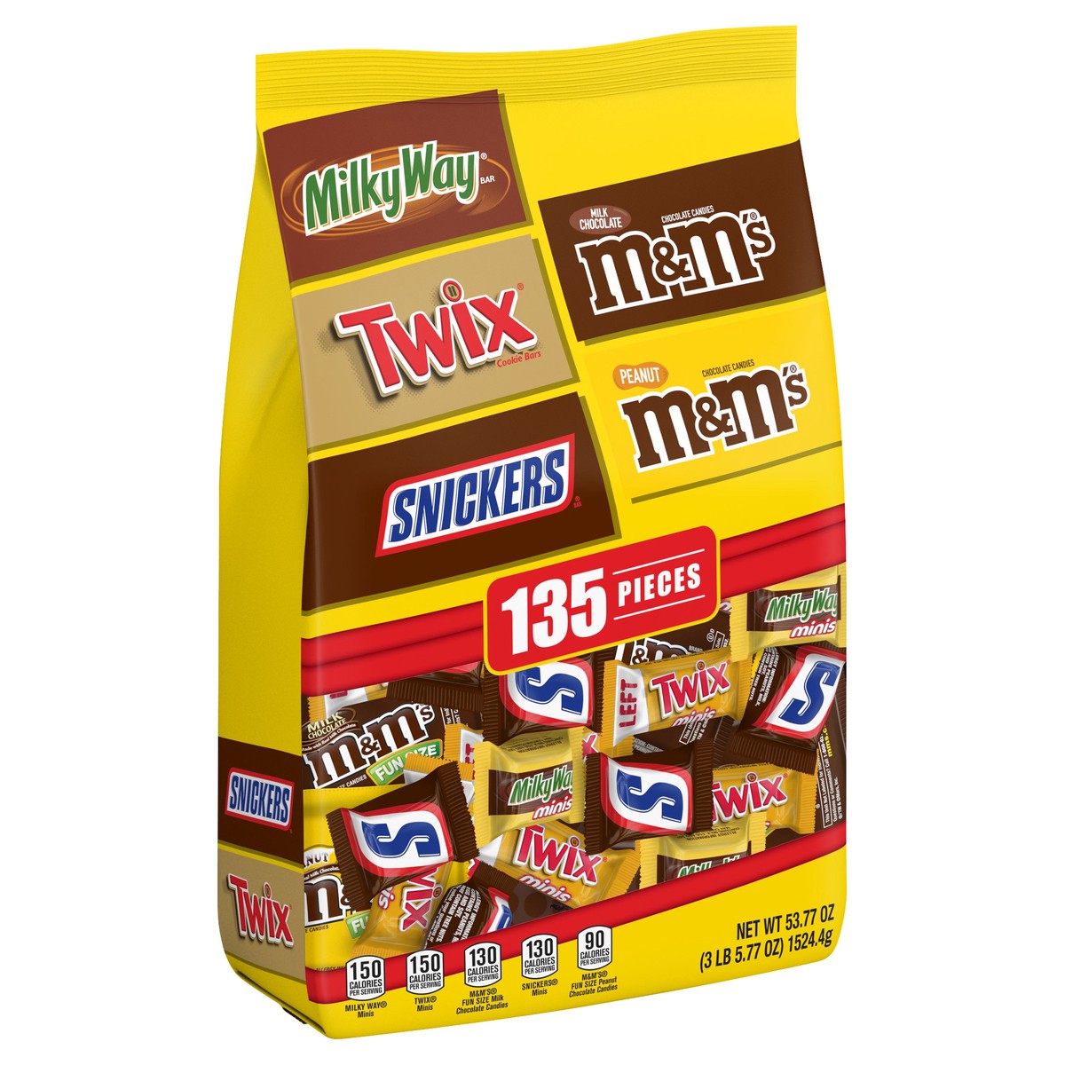 slide 5 of 10, Mars Wrigley Assorted Candy 135 ea, 135 ct; 53.77 oz