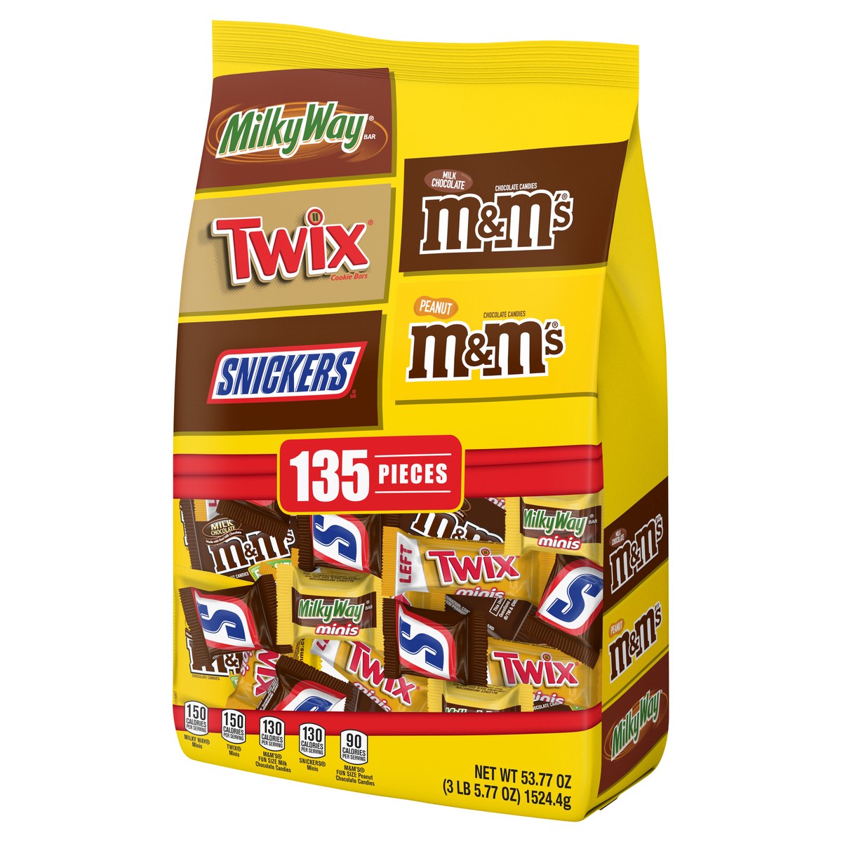 slide 3 of 10, Mars Wrigley Assorted Candy 135 ea, 135 ct; 53.77 oz