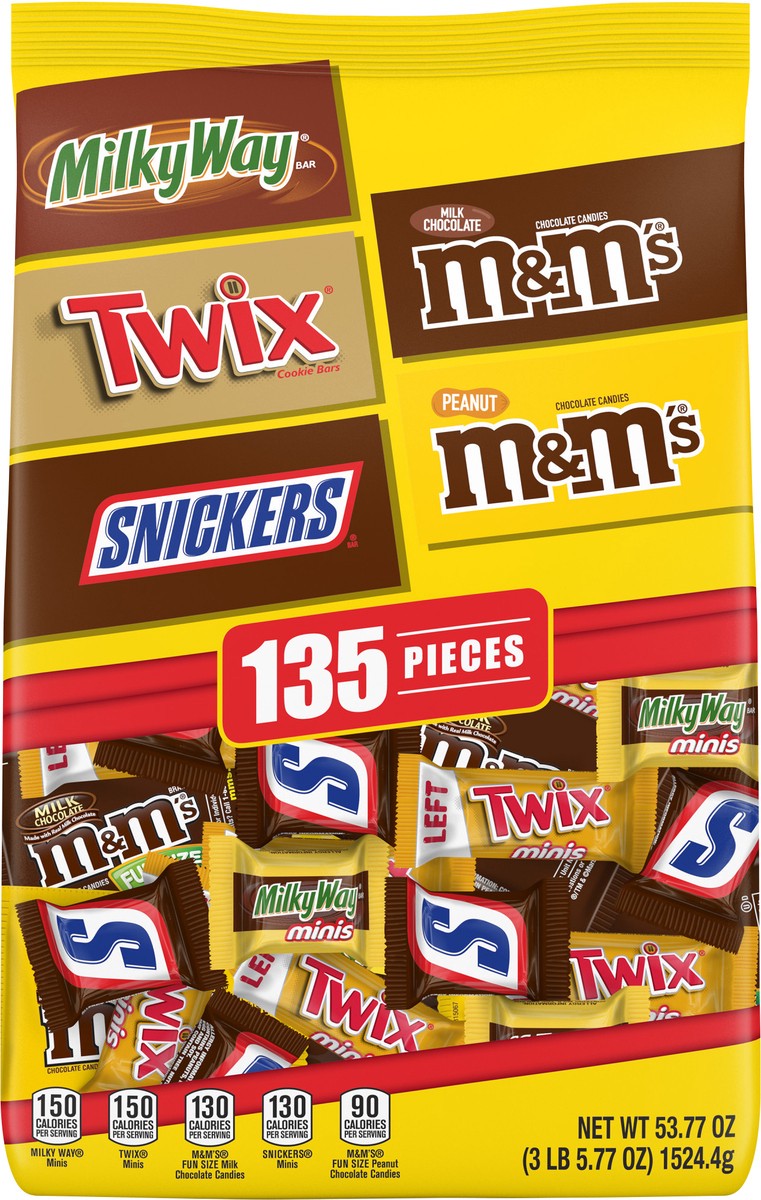 slide 9 of 10, Mars Wrigley Assorted Candy 135 ea, 135 ct; 53.77 oz
