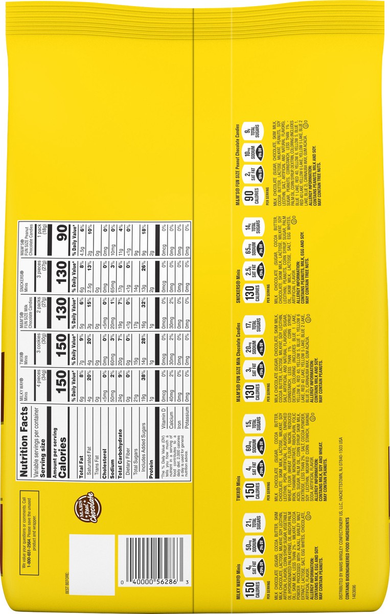 slide 8 of 10, Mars Wrigley Assorted Candy 135 ea, 135 ct; 53.77 oz
