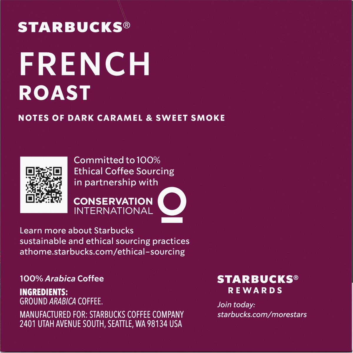 slide 8 of 14, Starbucks K-Cup Coffee Pods—Dark Roast Coffee—French Roast—100% Arabica—1 box (10 pods), 10 ct