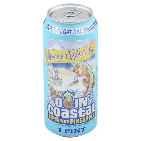 slide 1 of 1, SweetWater Brewing Company Seasonal Goin Coastal, 4 ct; 16 oz