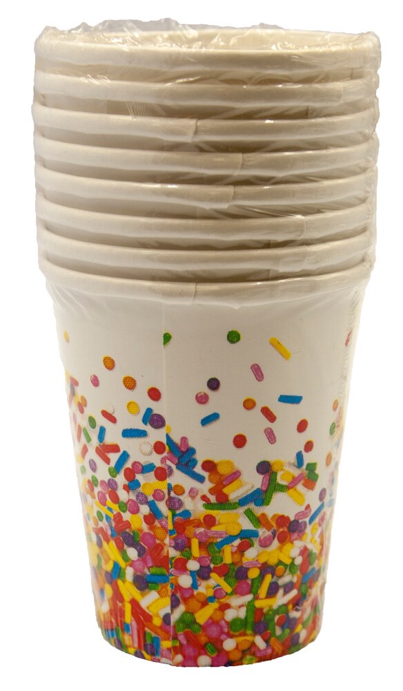 slide 1 of 2, Creative Converting Sprinkles 9oz Cup, 8 ct