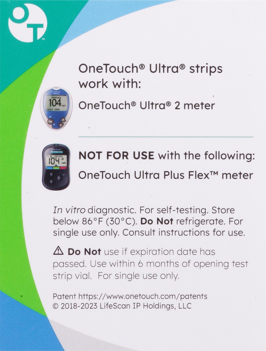 slide 8 of 9, OneTouch OTU Strip 2x50 US (LM), 100 ct