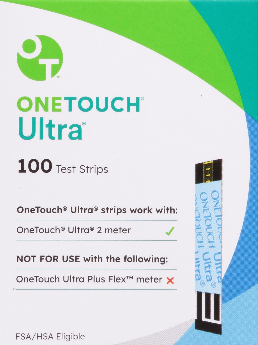 slide 4 of 9, OneTouch OTU Strip 2x50 US (LM), 100 ct