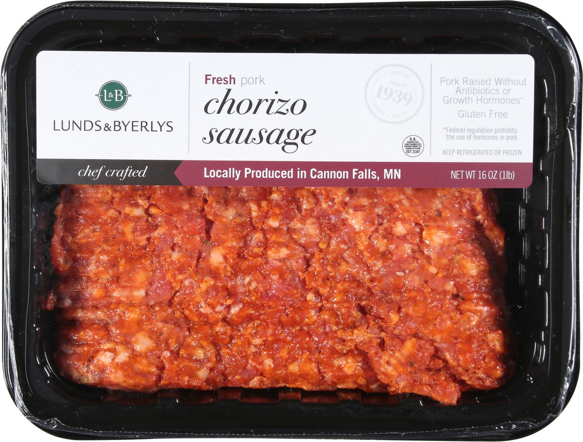 slide 3 of 13, Lunds & Byerlys Chorizo Fresh Pork Sausage 16 oz, 16 oz