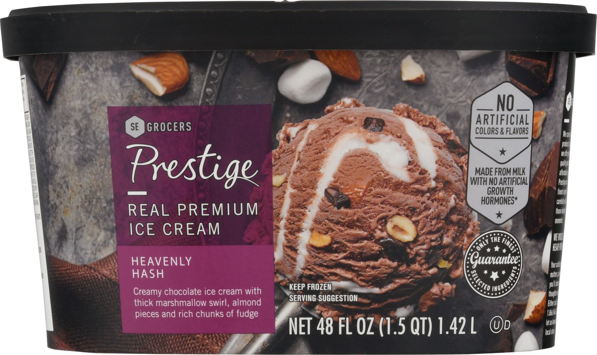 slide 8 of 9, Prestige Real Premium Ice Cream Heavenly Hash, 48 oz