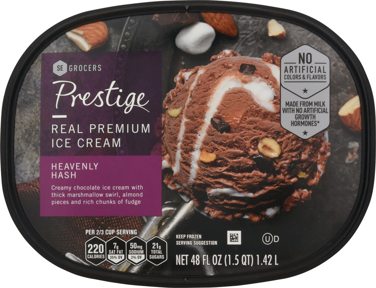 slide 3 of 9, Prestige Real Premium Ice Cream Heavenly Hash, 48 oz