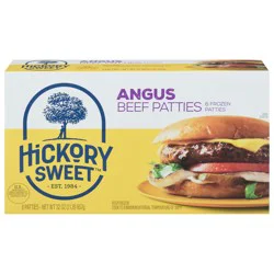 Hickory Sweet Angus Beef Patties - 6 ea