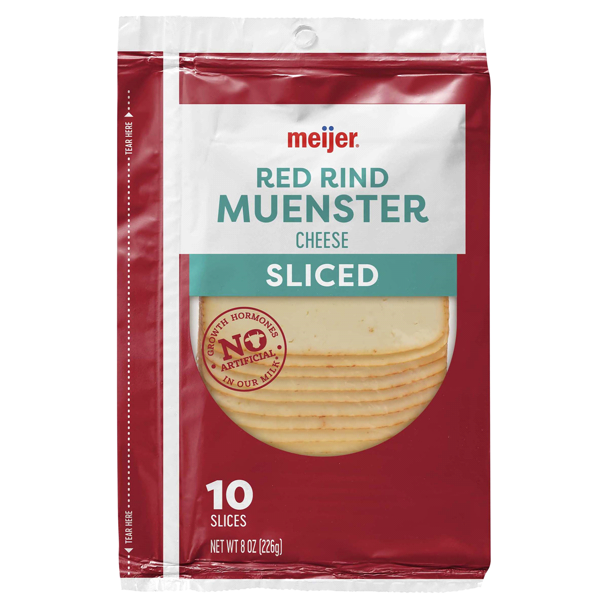 slide 1 of 5, Meijer Sliced Muenster Cheese, 8 oz