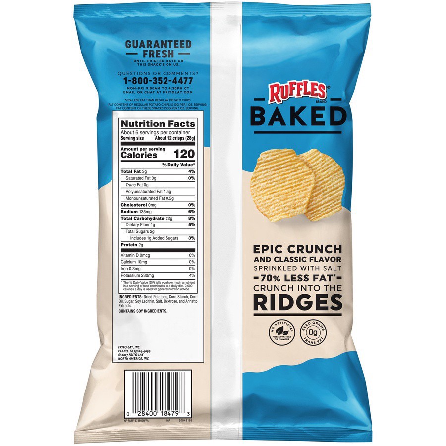 slide 6 of 16, Ruffles Potato Crisps, 6.25 oz