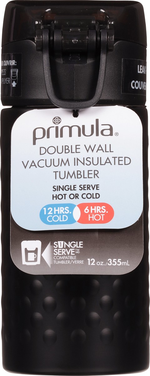 slide 8 of 9, Primula Double Wall Vacuum Insulated Matte Black Tumbler 1 ea, 1 ct